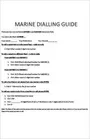 Marine Dialing Guide